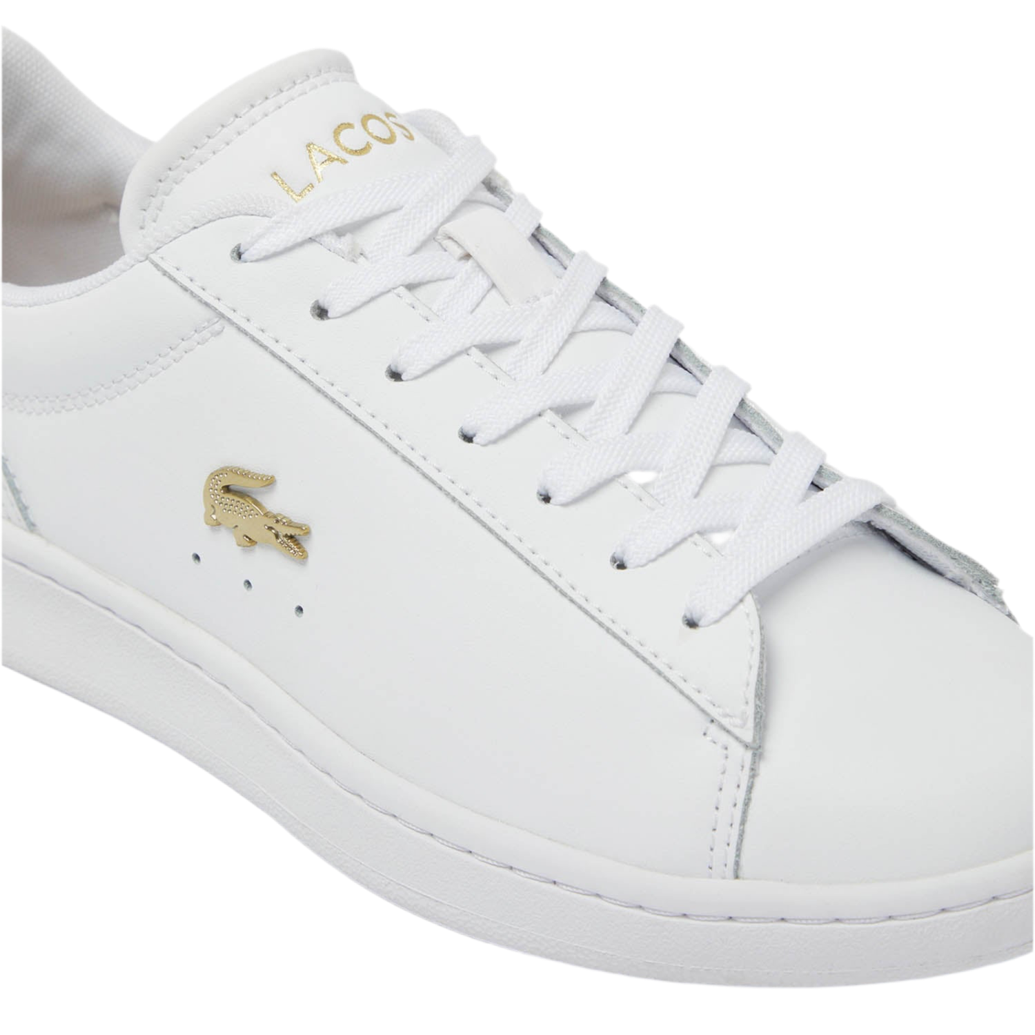Lacoste Carnaby Set 3 Femme Baskets Blanches en Cuir Style Classique