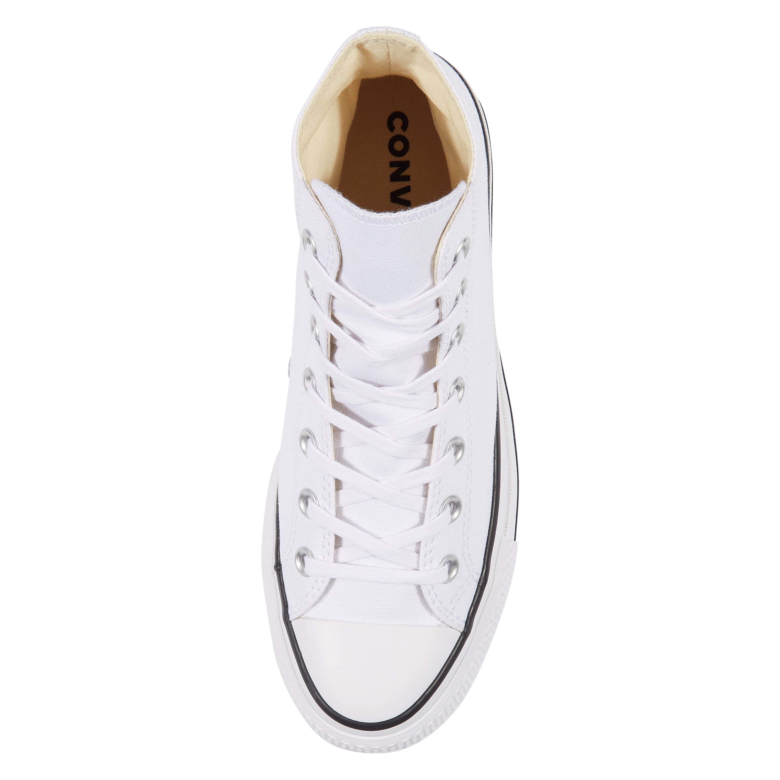 Converse Chuck Taylor All Star Platform Hi blanc, Sneakers Femme, Converse