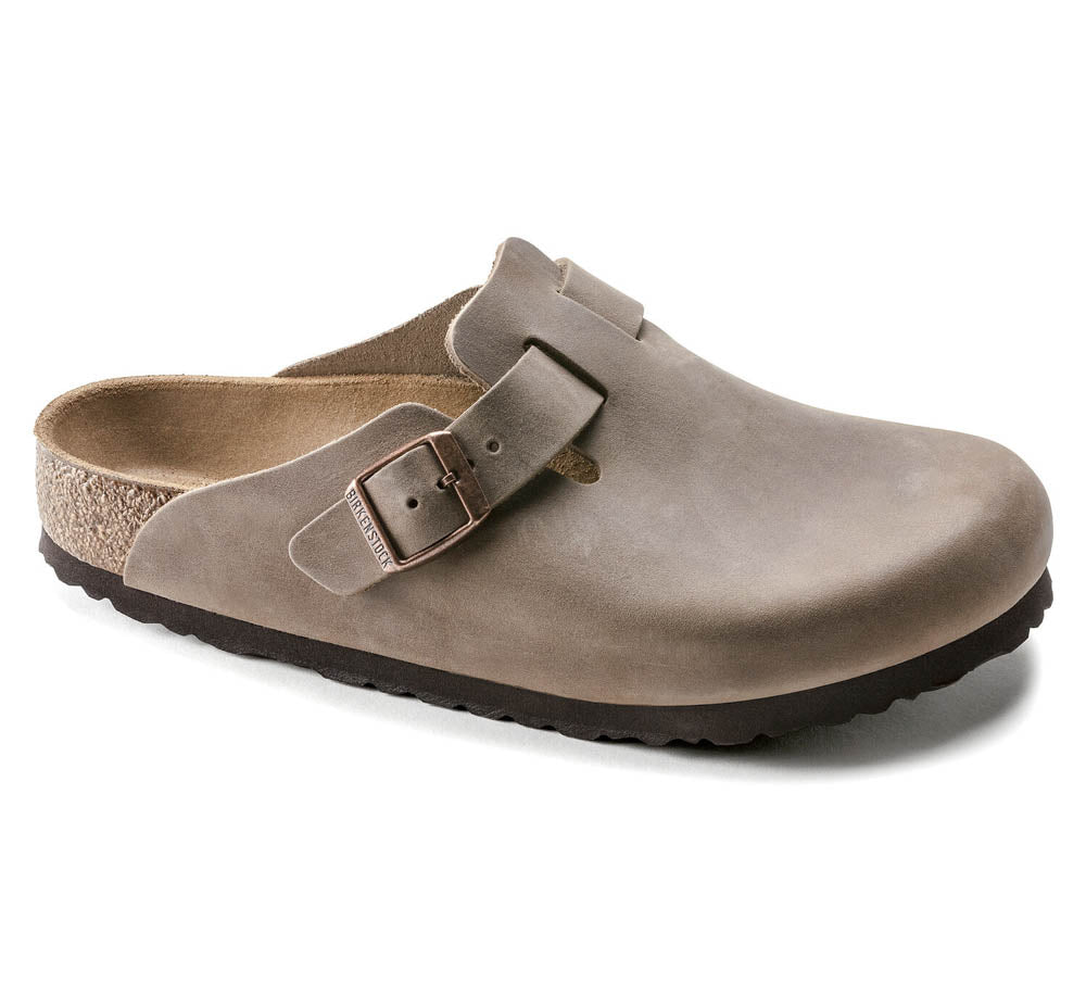 Birkenstock Boston Tabacco Brown, Sandales Femme, Birkenstock