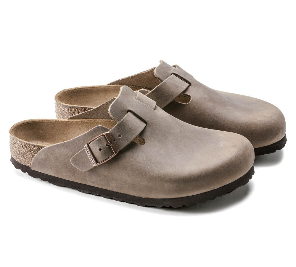 Birkenstock Boston Tabacco Brown, Sandales Femme, Birkenstock