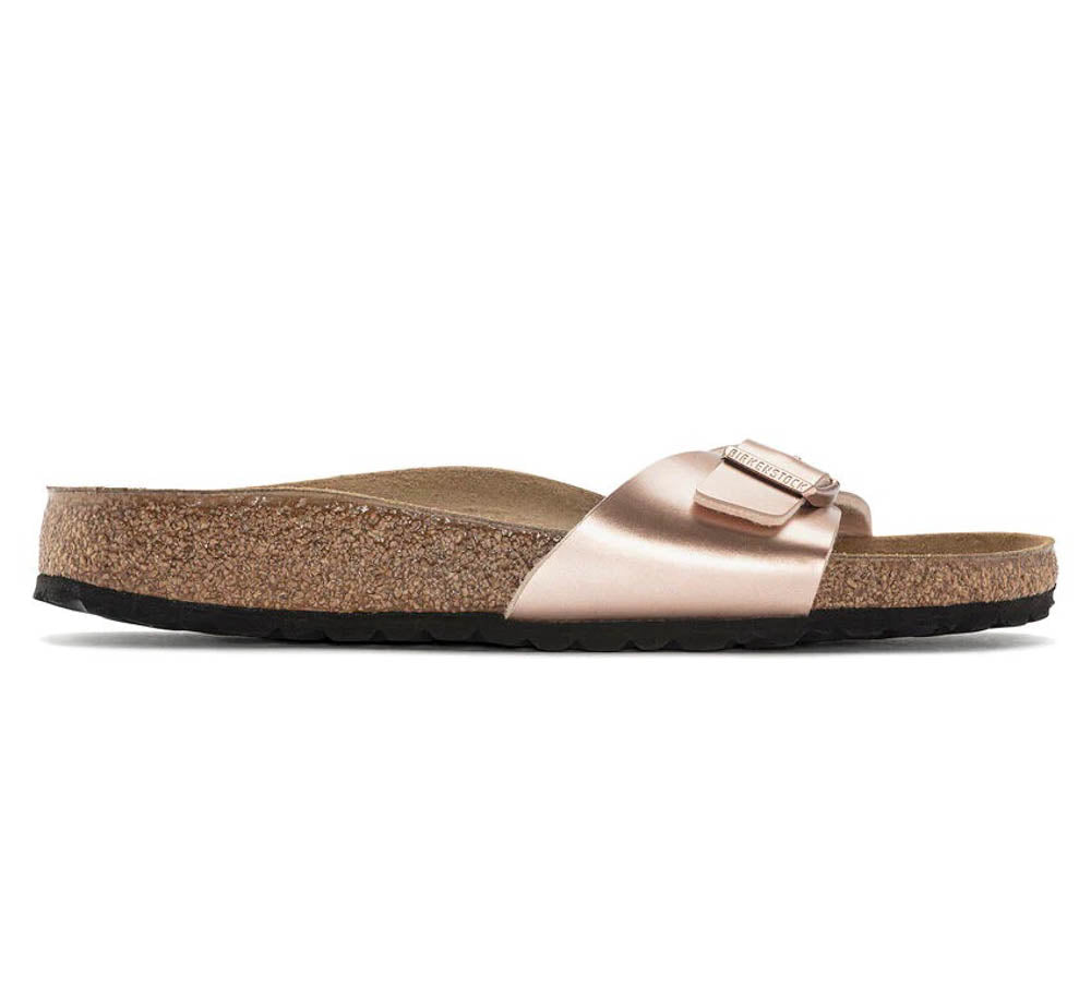 Birkenstock Madrid Metallic Copper, Sandales Femme, Birkenstock