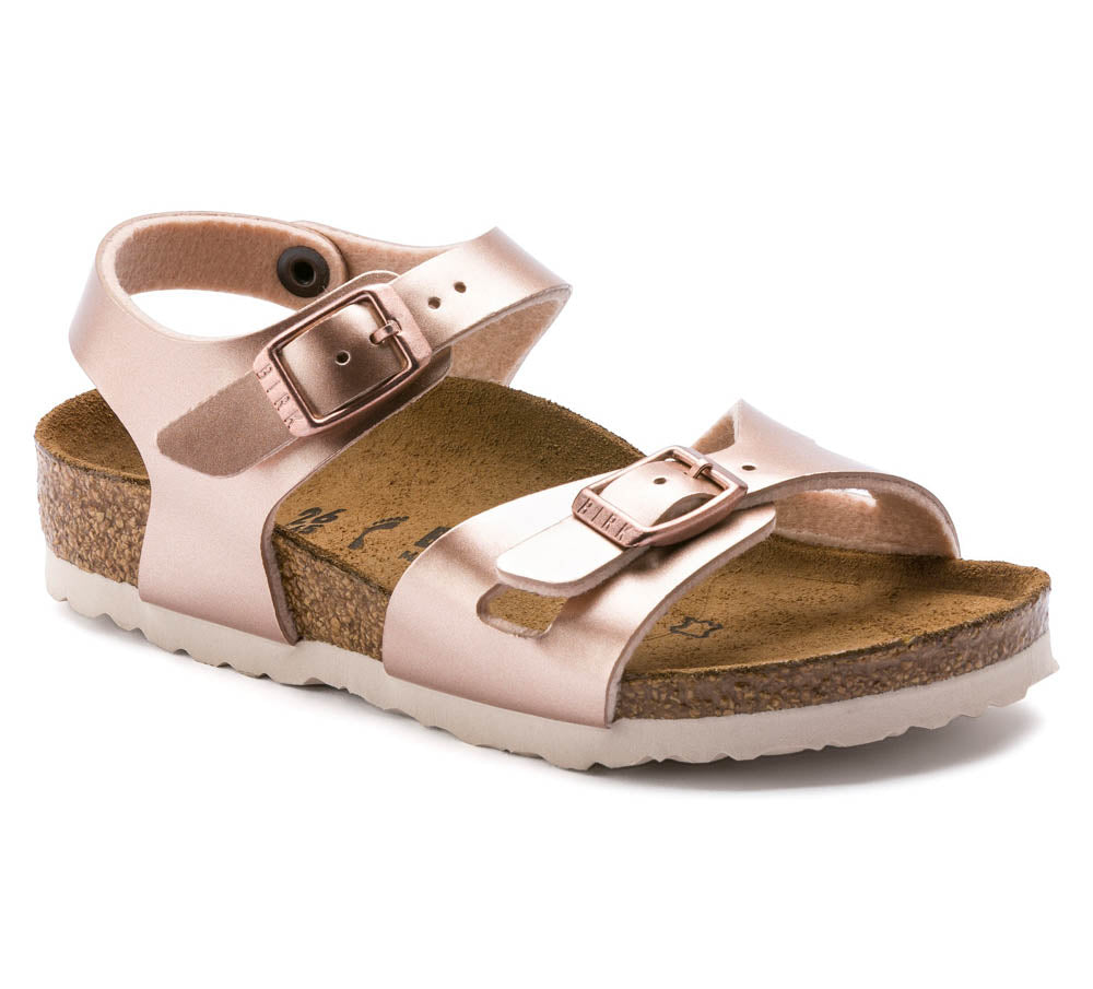 Birkenstock Rio Metallic Copper, Sandales Cadet, Birkenstock