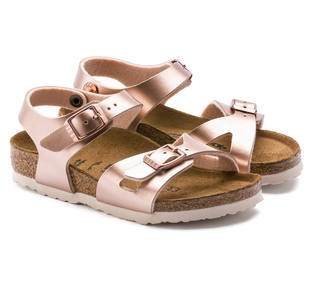 Birkenstock Rio Metallic Copper, Sandales Cadet, Birkenstock