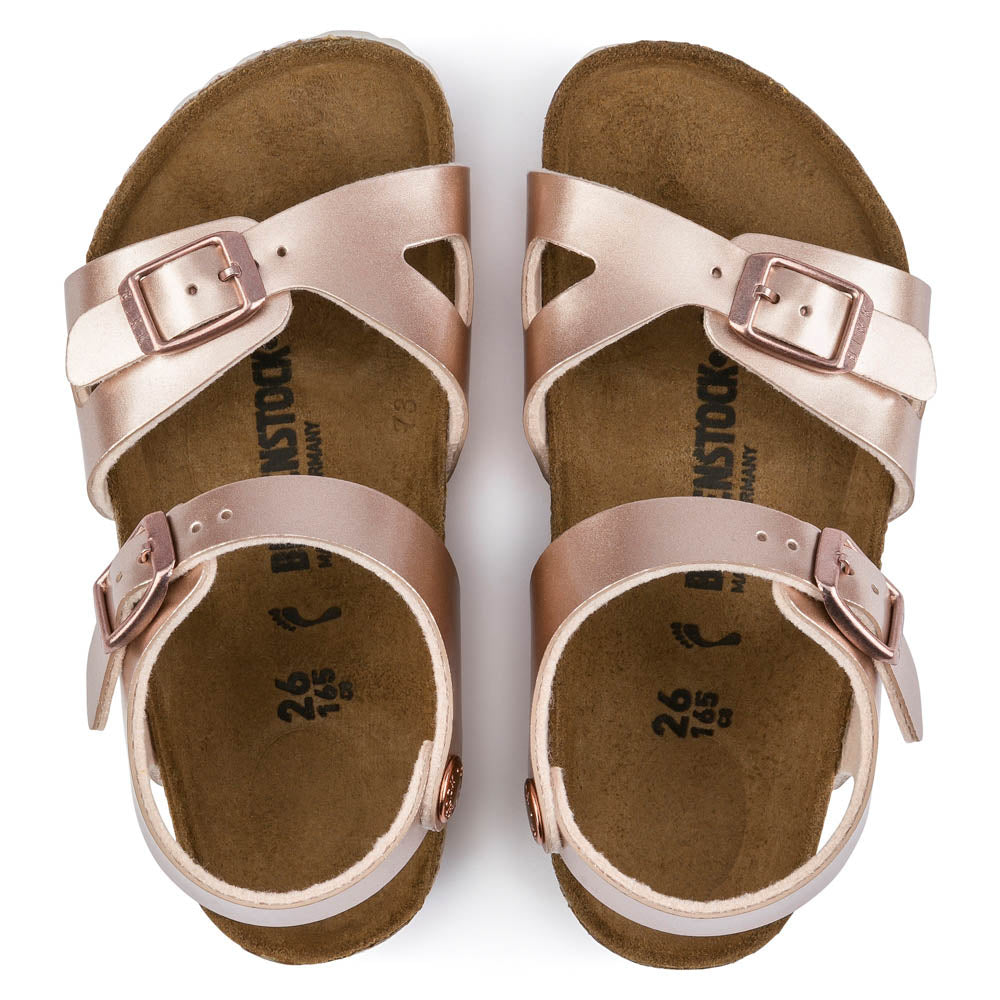 Birkenstock Rio Metallic Copper, Sandales Cadet, Birkenstock