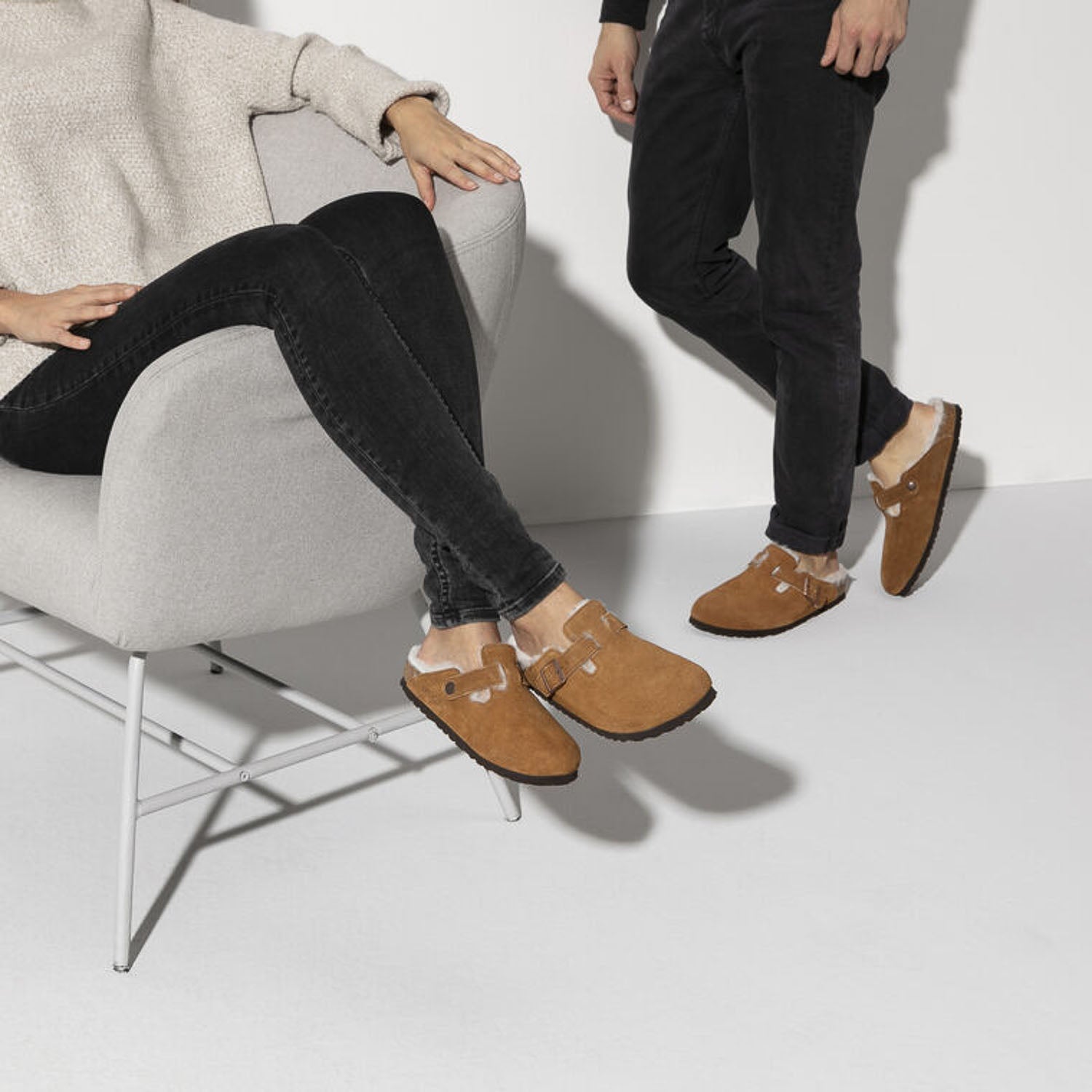 Birkenstock Boston VL Shearling, Sandales Homme, Birkenstock