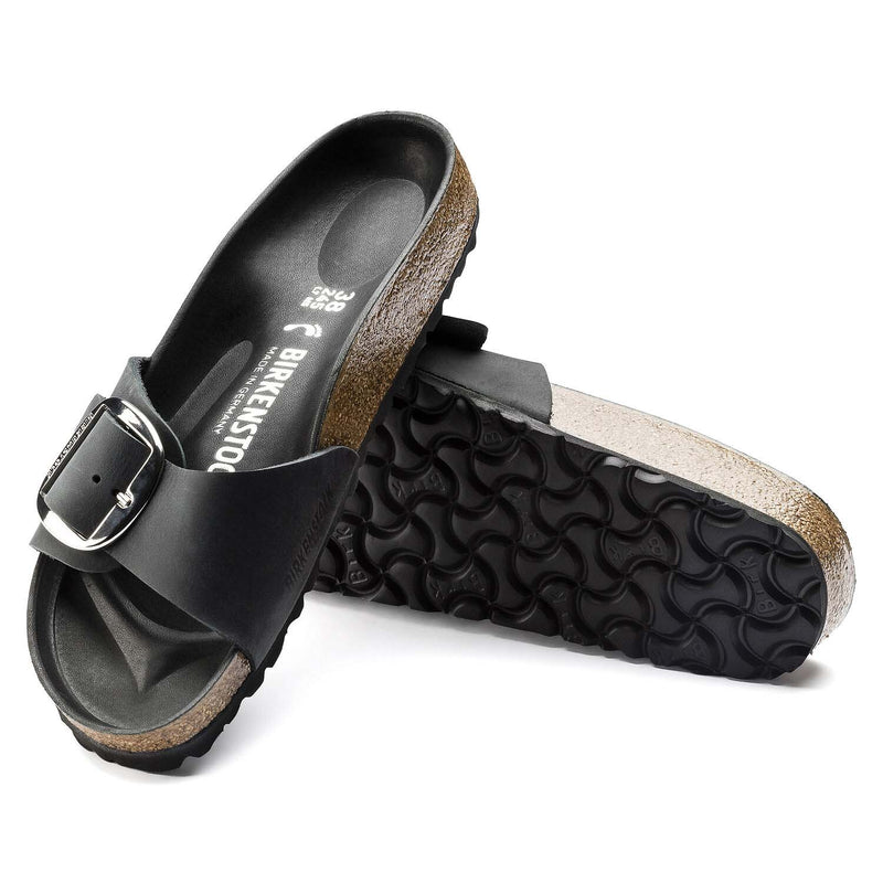 Birkenstock Madrid Big Buckle Noir, Sandales Femme, Birkenstock