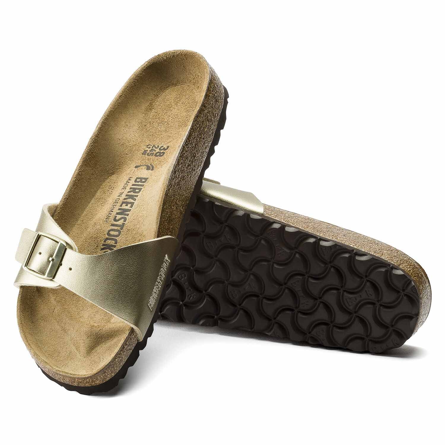 Birkenstock Madrid Gold, Sandales Femme, Birkenstock