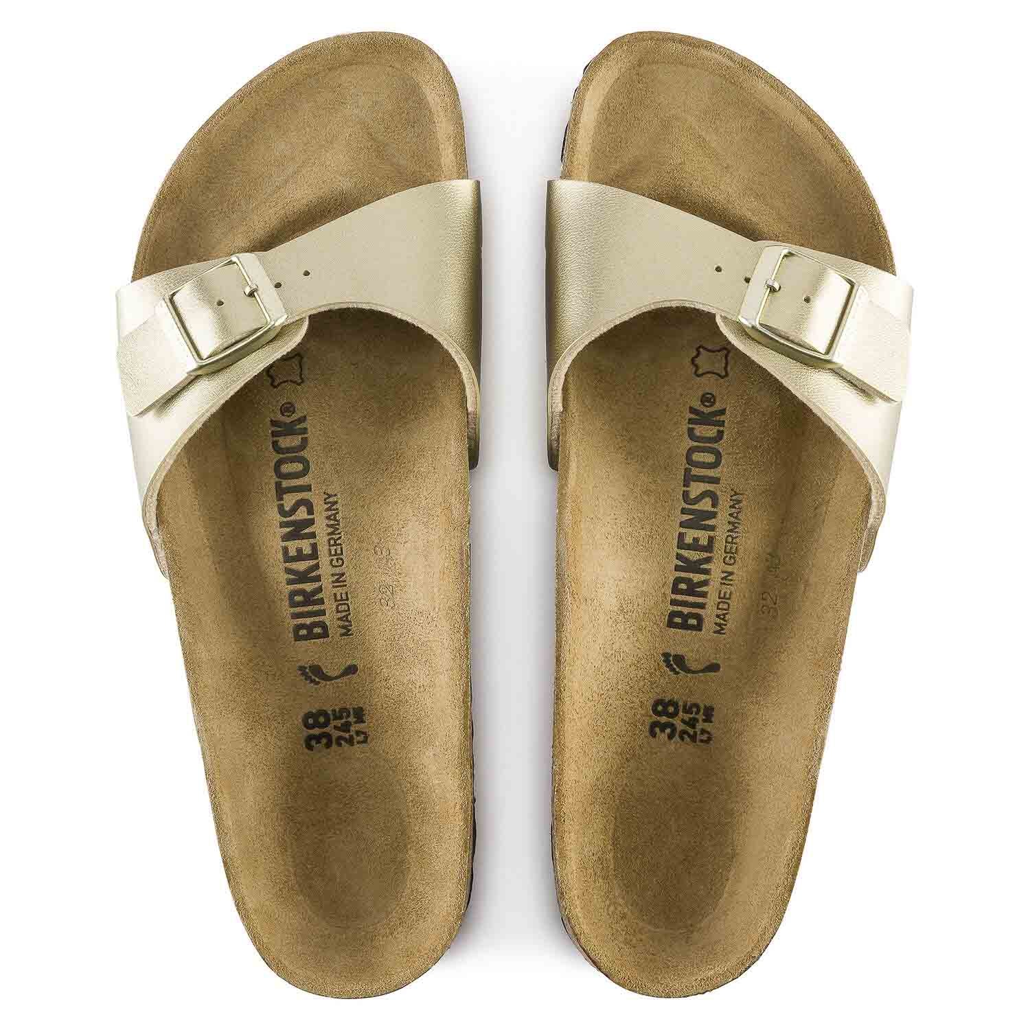 Birkenstock Madrid Gold, Sandales Femme, Birkenstock