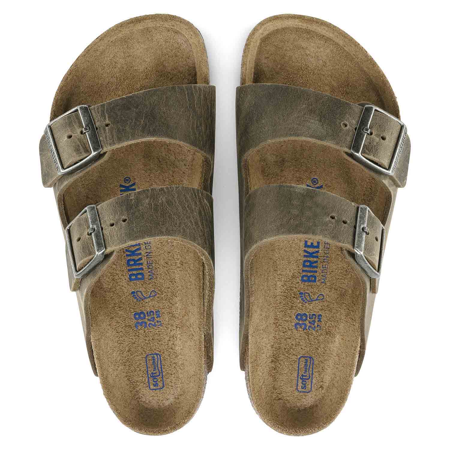 Birkenstock Arizona Kaki, Sandales Homme, Birkenstock