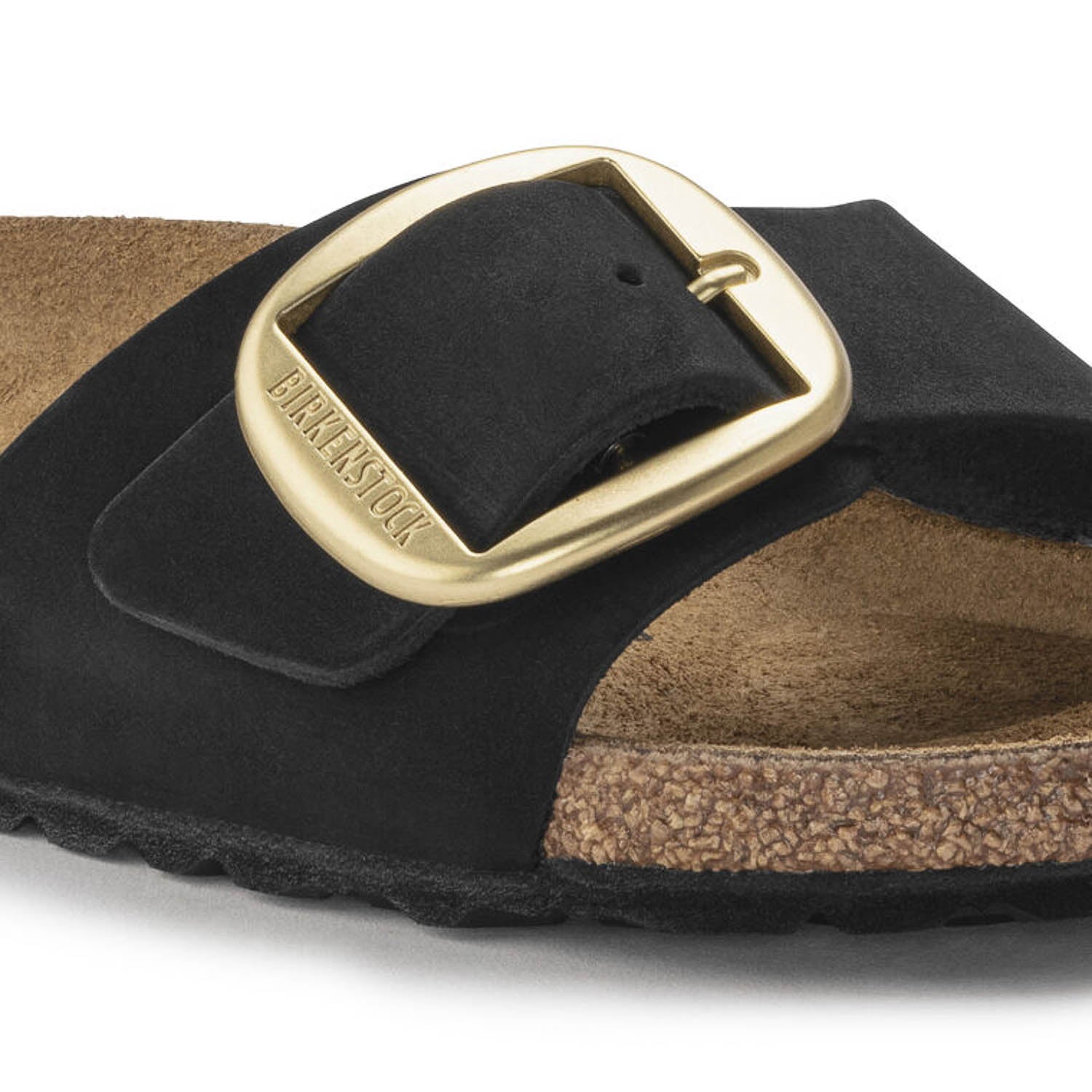 Birkenstock Madrid Big Buckle Noir, Sandales Femme, Birkenstock