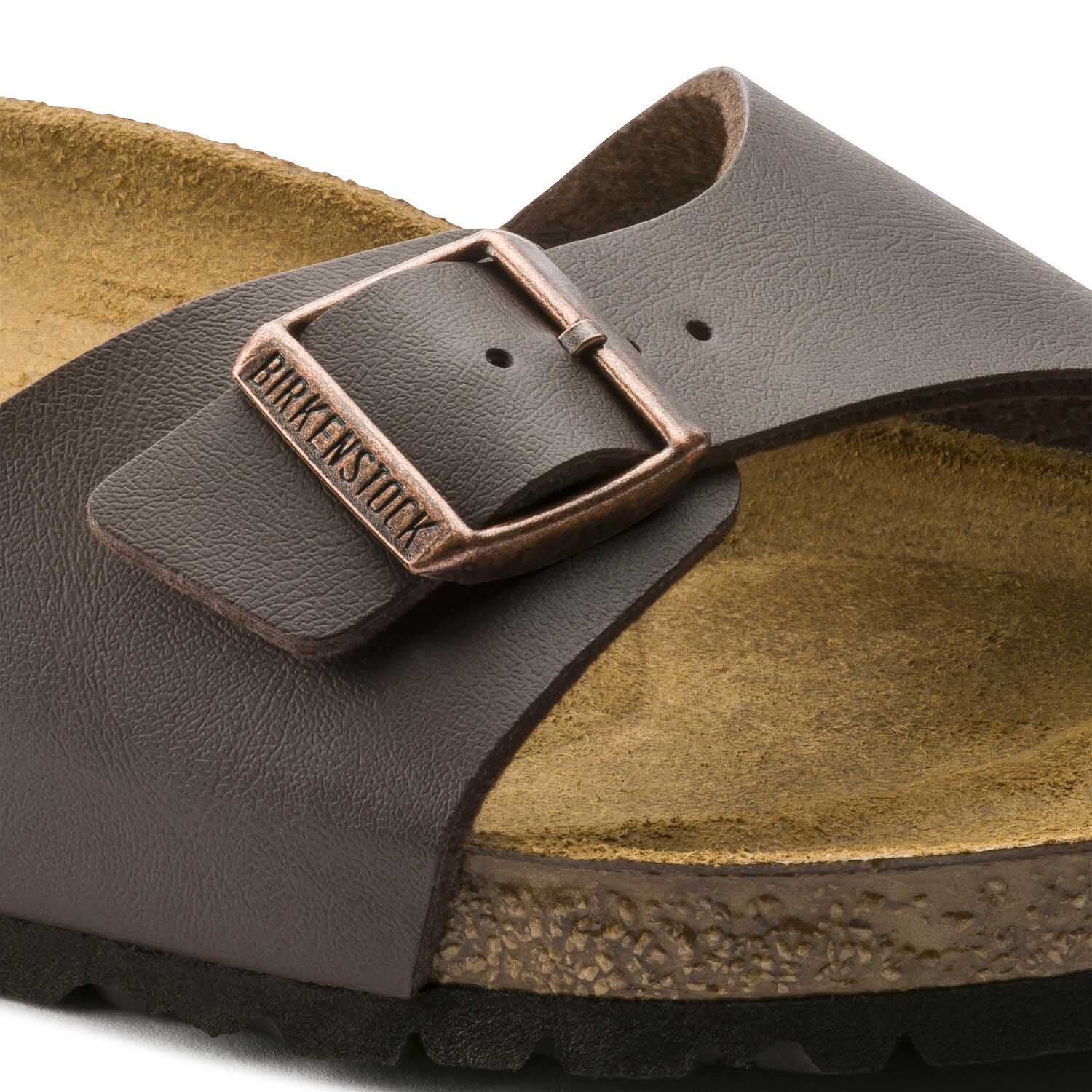 Birkenstock Madrid Dark Brown, Sandales Femme, Birkenstock