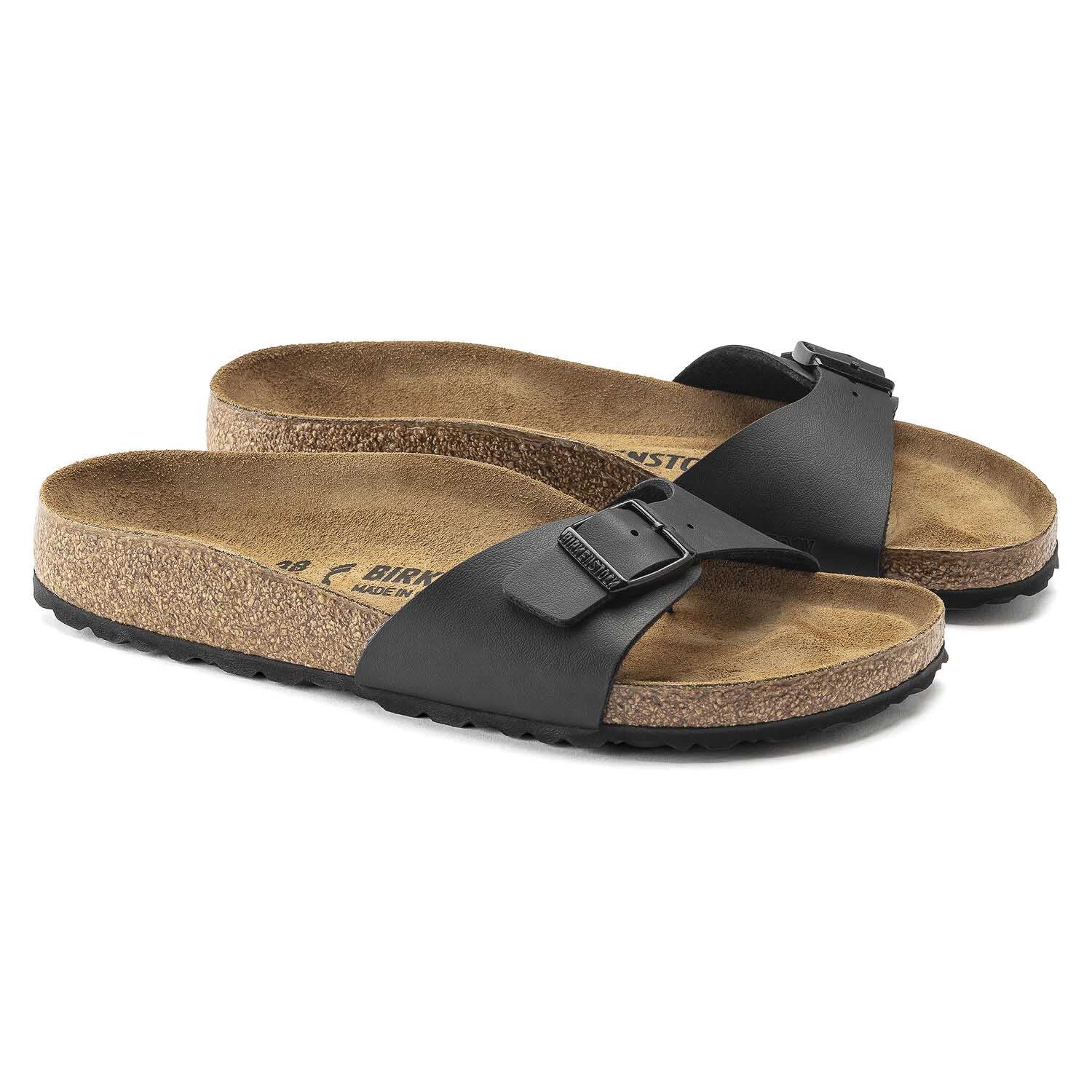 Birkenstock Madrid Noir, Sandales Femme, Birkenstock