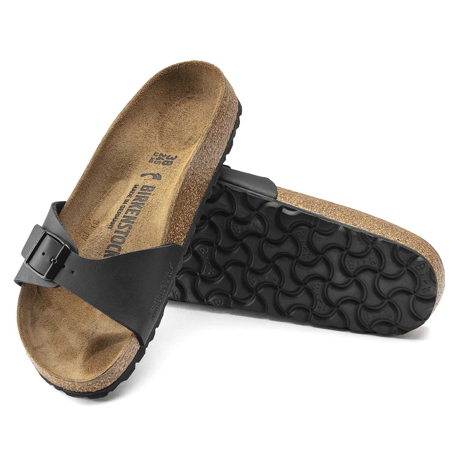 Birkenstock Madrid Noir, Sandales Femme, Birkenstock