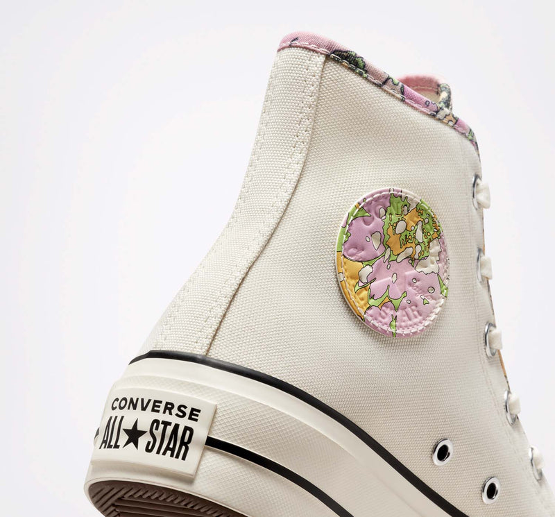 Converse Chuck Taylor Lift Hi Crafted Floral, Sneakers Femme, Converse