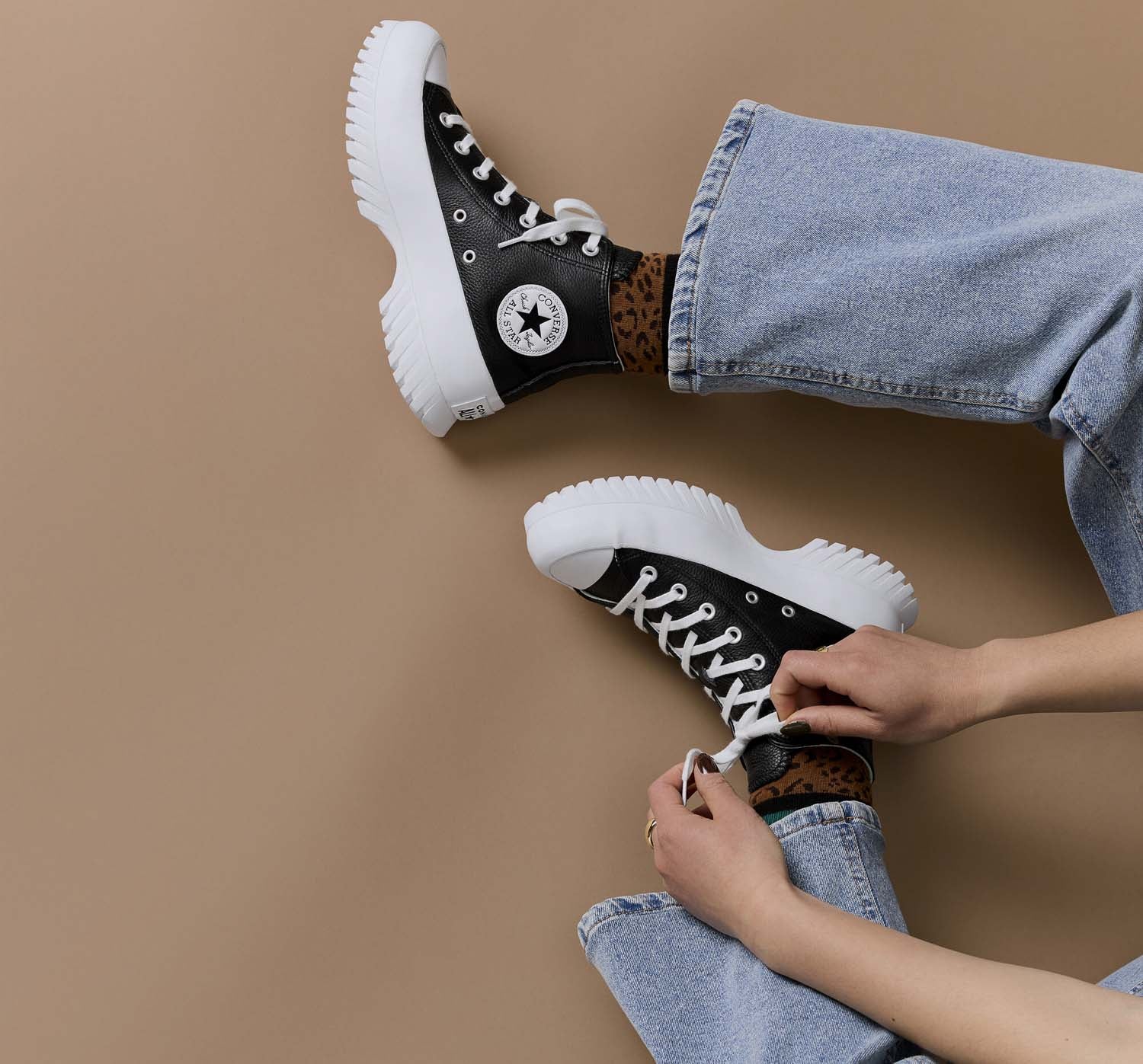 Converse Chuck Taylor All Star Lugged 2.0 Leather, Sneakers Femme, Converse