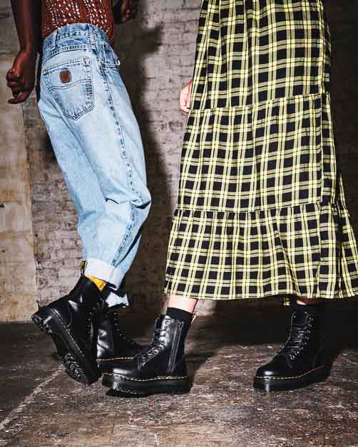 Dr. Martens Boot Platform Jadon, Chaussures femme, Dr. Martens