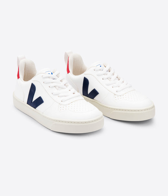 Veja V-10 Lace CWL White Cobalt Pekin, Sneakers Cadet, Veja