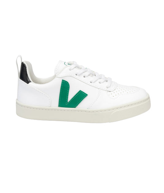 Veja V-10 Lace CWL White Emeraude Cadet, Sneakers Cadet, Veja